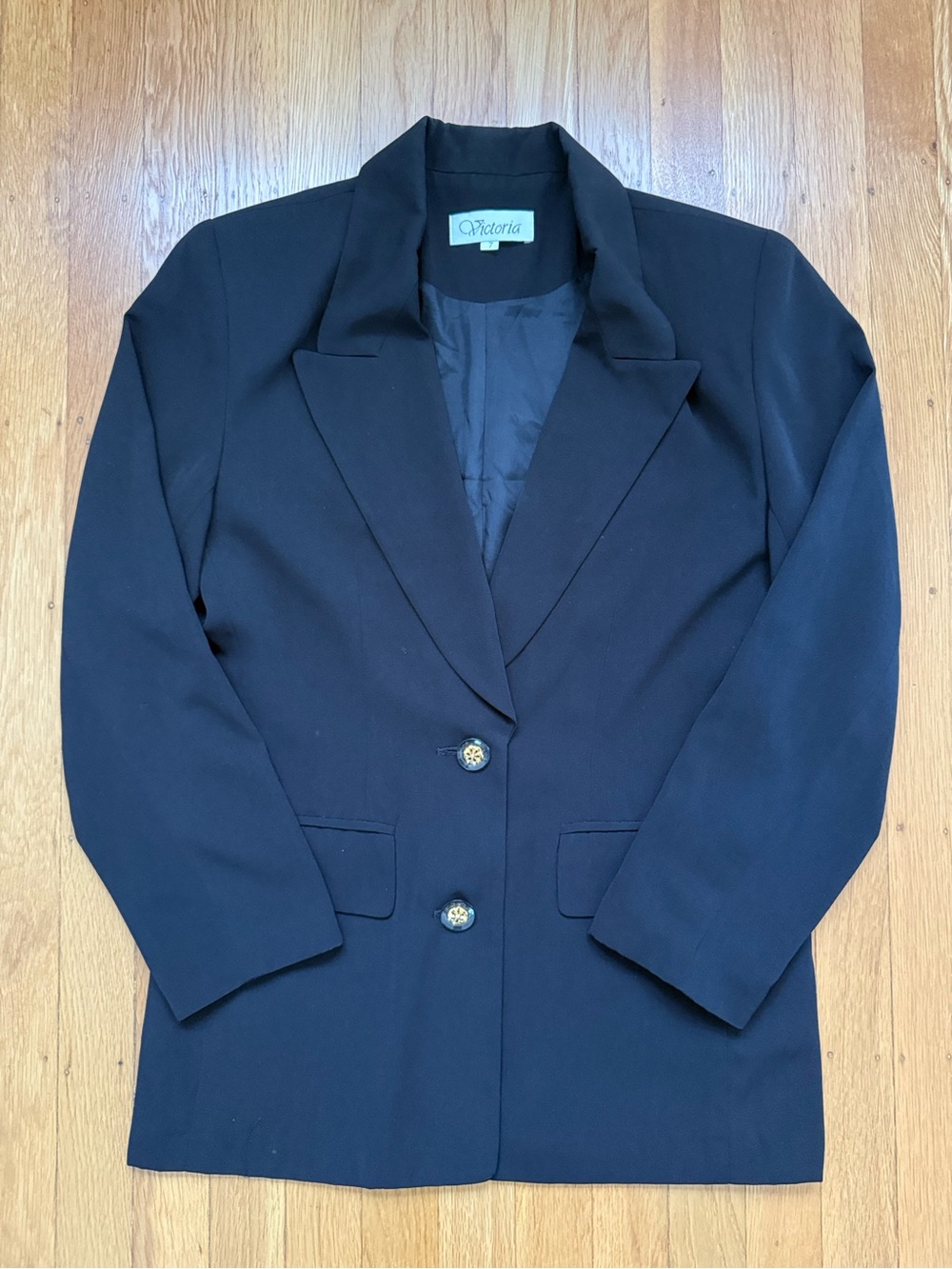 Vintage Black Women's Blazer Jacket